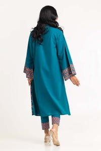 UAE -2PC Cambric Screen Print Shirt With Trouser IPS-23-12