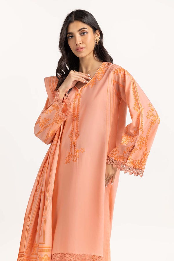 UAE -Dyed Cambric Screen Printed Suit IPS-23-153