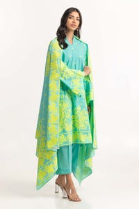 UAE -3PC Cambric Screen Printed Suit IPS-23-156