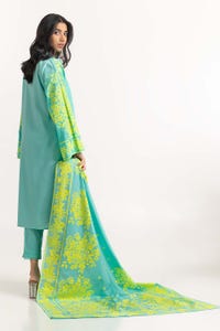 UAE -3PC Cambric Screen Printed Suit IPS-23-156