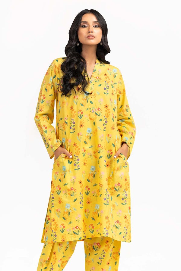 UAE -2PC Printed Cambric Shirt with Shalwar IPS-23-161