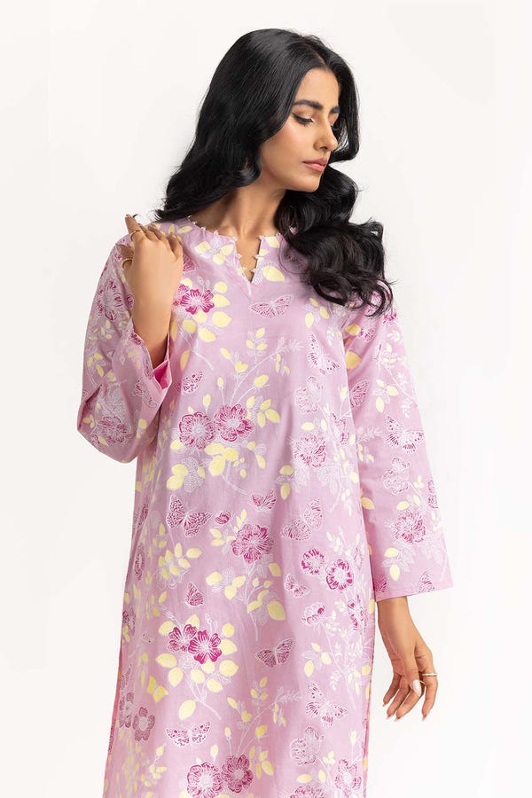 UAE -2 PC Screen Printed Shirt With Trouser IPS-23-17