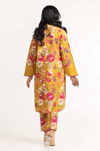 UAE -Dyed Cambric Screen Print Kurti With Trouser IPS-23-18