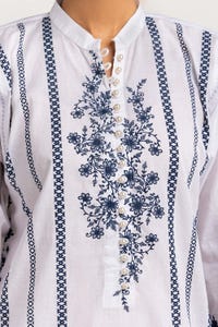 UAE -2Pc Dyed Cambric Screen Printed Kurti With Dupatta IPS-23-214