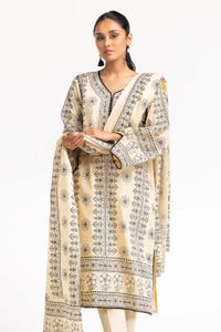 UAE -2Pc Dyed Cambric Screen Printed Kurti With Dupatta IPS-23-216