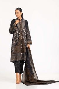 UAE -3PC Digital Printed Cambric Suit IPS-23-222
