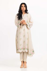 UAE -Dyed Cambric Embroidered Suit IPS-23-230