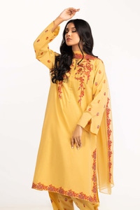 UAE -Dyed Cambric Embroidered Suit IPS-23-231