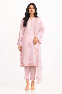 UAE -Dyed Cambric Embroidered Suit IPS-23-232