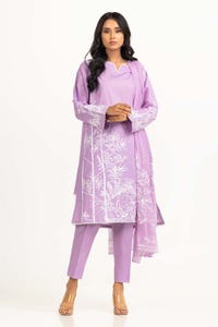 UAE -Dyed Cambric Screen Print Suit IPS-23-233