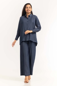 UAE -Dyed Denim Shirt With Trouser Ips-23-234