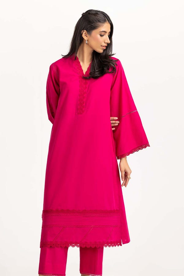 UAE -2PC Cambric Embellished Shirt with Trouser IPS-23-30