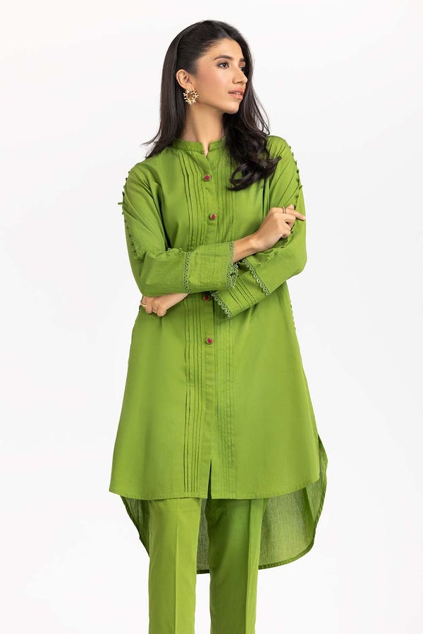 UAE -2PC Cambric Embellished Shirt with Trouser IPS-23-34
