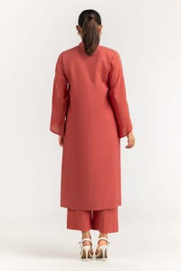 UAE -2PC Cambric Embellished Shirt With Trouser IPS-23-64