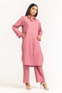 UAE -2PC Dyed Cambric Shirt With Trouser IPS-23-69