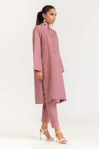 UAE -2Pc Dyed Cambric Embelished Kurti With Trouser IPS-23-71