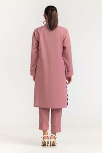 UAE -2Pc Dyed Cambric Embelished Kurti With Trouser IPS-23-71