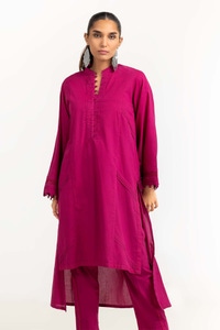 UAE -Dyed Cambric Embelished Shirt With Trouser IPS-23-75