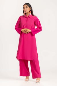 UAE -2PC Cambric Embellished Shirt With Trouser IPS-23-77