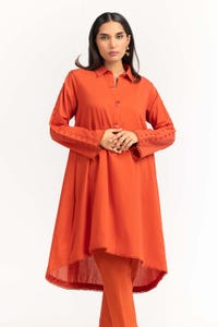 UAE -2PC Cambric Embellished Shirt With Trouser IPS-23-79