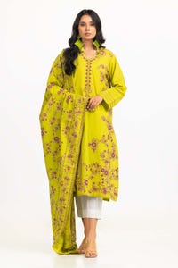 UAE -2PC Screen Printed Embellished Shirt With Dupatta IPS-23-87