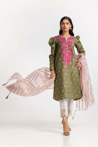 UAE-Dyed Jacquard Embroidered Shirt IPS-24-101 1 Piece