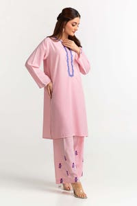 UAE -Polyester Viscose Embroidered Co-Ord Set IPS-24-104