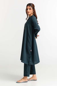 UAE -Dyed Polyester Viscose Embelished Shirt With Trouser IPS-24-121