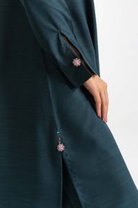 UAE -Dyed Polyester Viscose Embelished Shirt With Trouser IPS-24-121