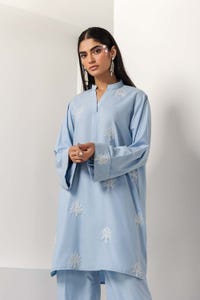 UAE -Dyed Windo Embroidered Shirt With Trouser IPS-24-128