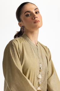 UAE -Yarn Dyed Embroidered Co-Ord Set IPS-24-173