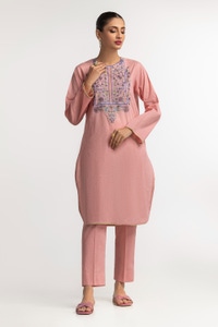UAE -Dyed Embroidered Nep Lawn Shirt With Trouser IPS-24-29