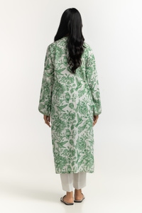 UAE-Poly Cambric Printed with Embroidered Shirt IPS-44497