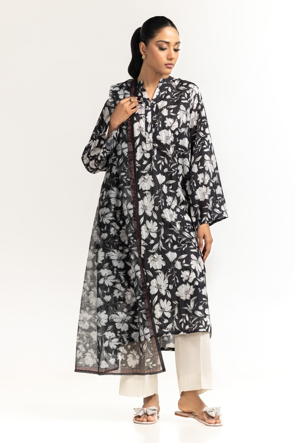 UAE-Dobby Texture Printed Shirt IPS-44513