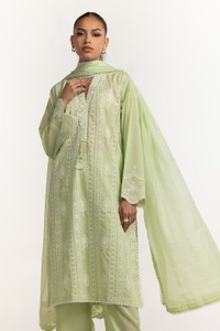 UAE-Cambric Embroidered Shirt And Trouser IPST-44350