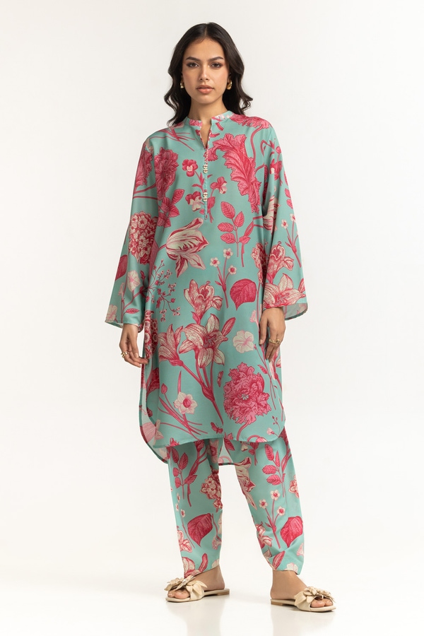 UAE-Poly Cambric Printed Co-Ord Set IPST-44508