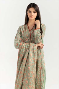 UAE -Screen Printed Cambric Shirt With Dupatta IPW-21-78 2PC