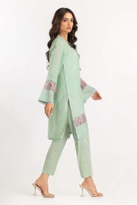 UAE -2PC Dyed Dobby Embroidered Kurti With Trouser IPW-22-12