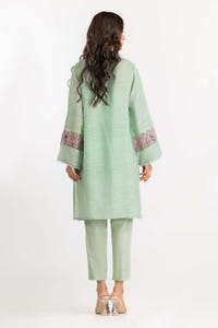 UAE -2PC Dyed Dobby Embroidered Kurti With Trouser IPW-22-12
