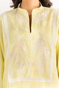 UAE -2PC Dobby Embroidered Shirt With Trouser IPW-22-14