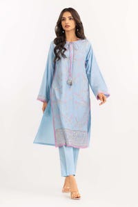UAE -2PC Cambric Suit Embroidered Shirt Trousers IPW-22-28