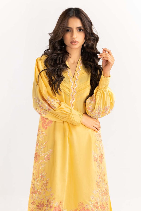 UAE -2PC Cambric Suit Embroidered Shirt Trousers IPW-22-30