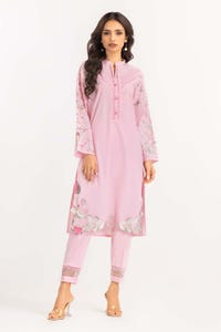 UAE -2PC Cambric Suit Embroidered Shirt Trousers IPW-22-31
