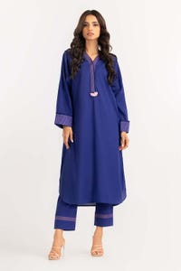 UAE -Dyed Cambric Shirt With Trousers IPW-22-60