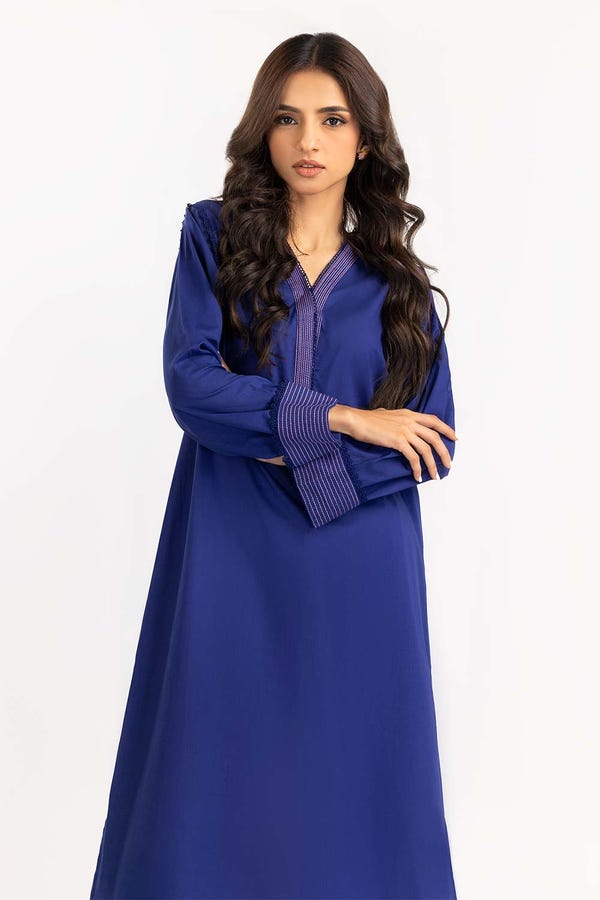 UAE -Dyed Cambric Shirt With Trousers IPW-22-60