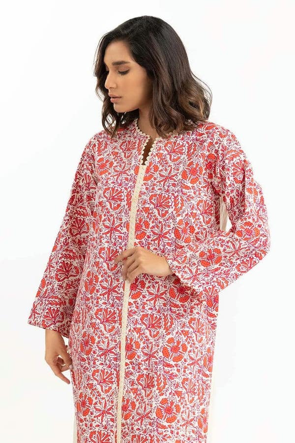 UAE -Printed Cambric Shirt With Trousers IPW-22-81 2PC
