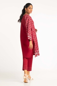 UAE -Dyed Cambric Screen Printed Shirt And Trouser IPW-23-111