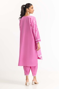 UAE -Dyed Cambric Screen Print Shirt With Trouser IPW-23-52
