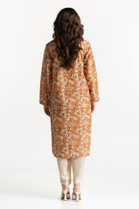 UAE -Lawn Gold Printed Shirt IUSTK-261