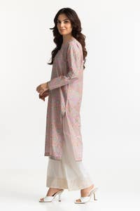UAE-Lawn Gold Printed Shirt IUSTK-262